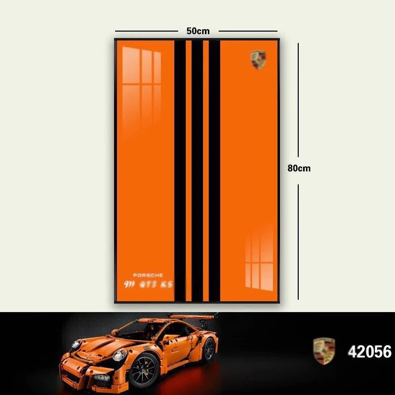 Premium Wall Mount Display Frame for LEGO® Technic™ Porsche 911 GT3 RS 42056