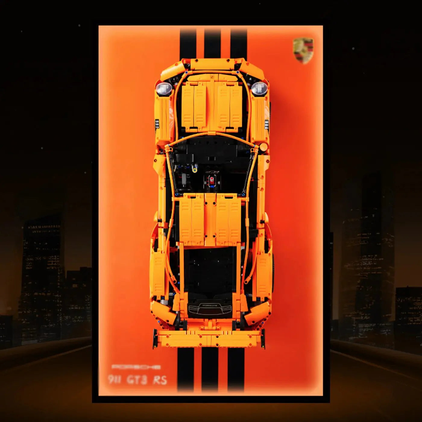 Premium Wall Mount Display Frame for LEGO® Technic™ Porsche 911 GT3 RS 42056