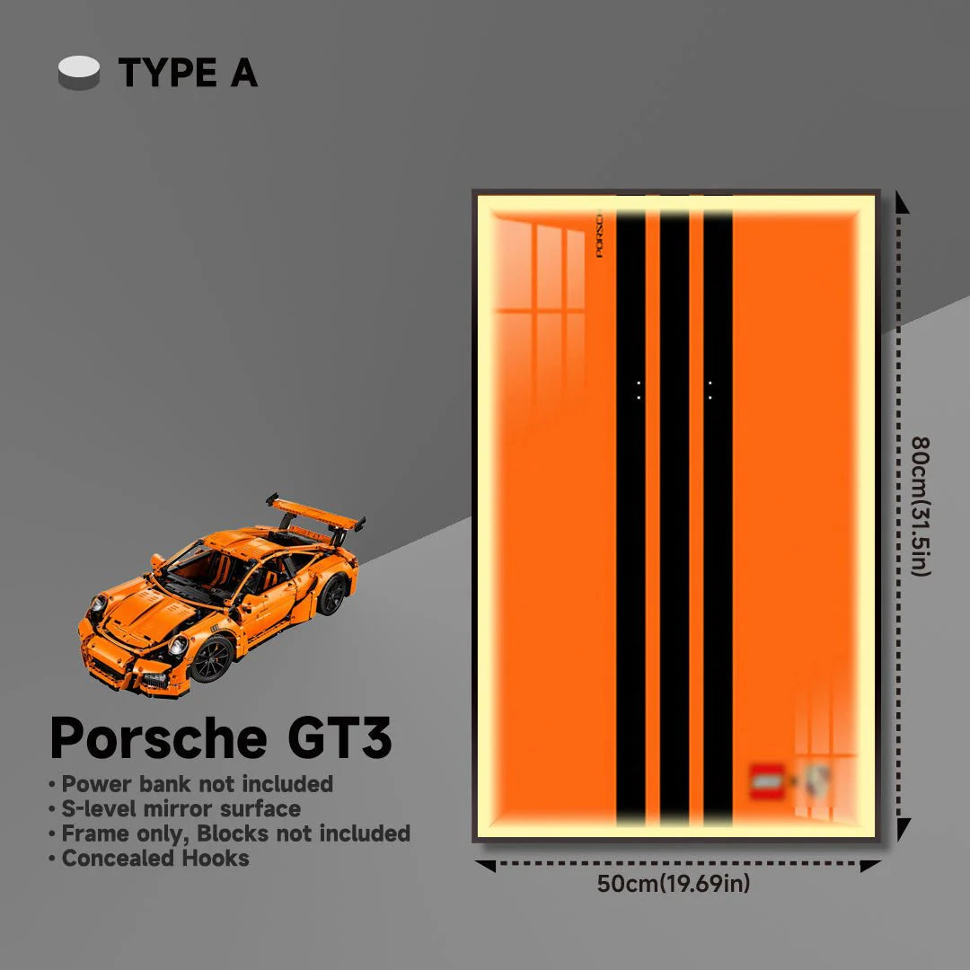 Premium Wall Mount Display Frame for LEGO® Technic™ Porsche 911 GT3 RS 42056