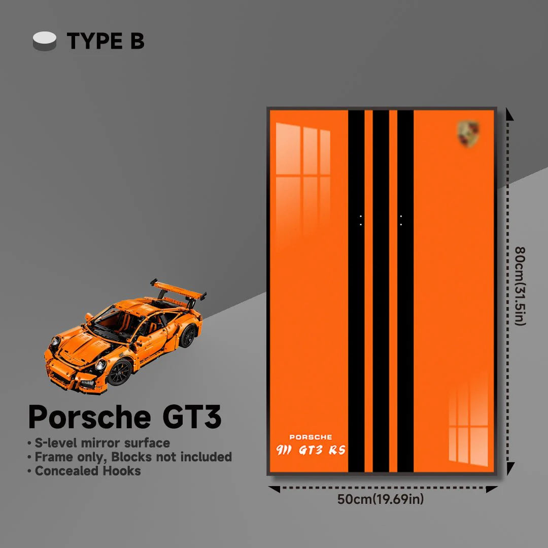 Premium Wall Mount Display Frame for LEGO® Technic™ Porsche 911 GT3 RS 42056