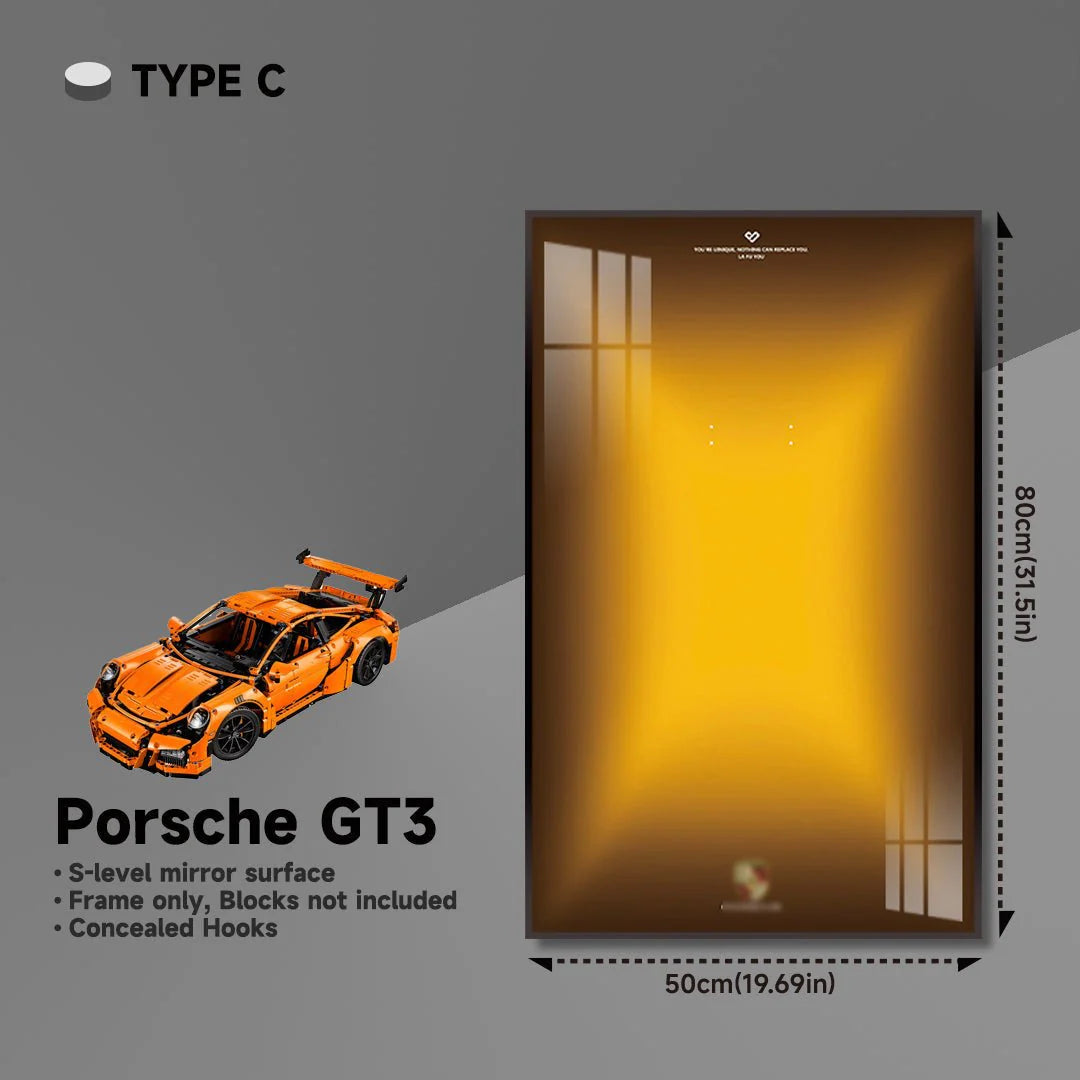 Premium Wall Mount Display Frame for LEGO® Technic™ Porsche 911 GT3 RS 42056