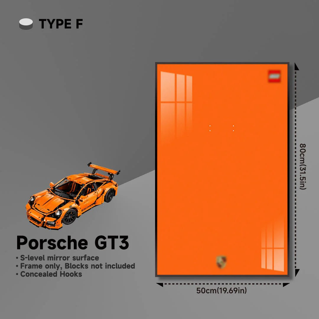 Premium Wall Mount Display Frame for LEGO® Technic™ Porsche 911 GT3 RS 42056