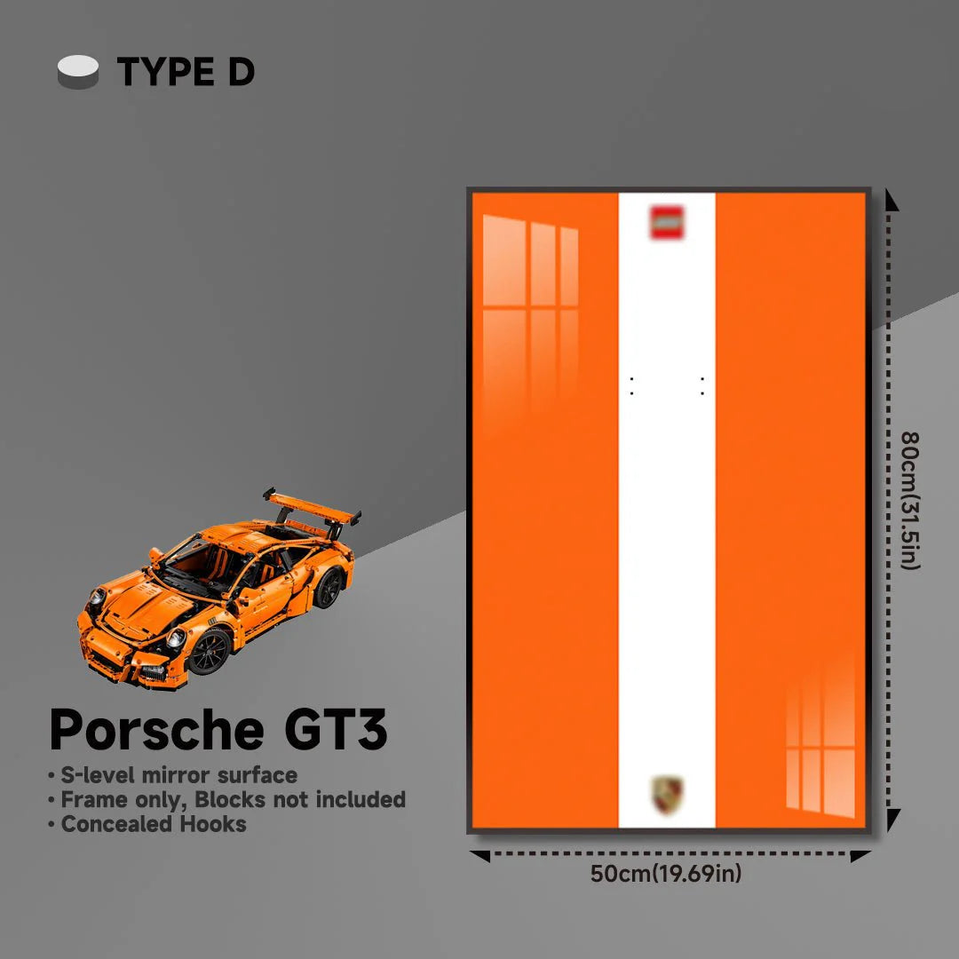 Premium Wall Mount Display Frame for LEGO® Technic™ Porsche 911 GT3 RS 42056