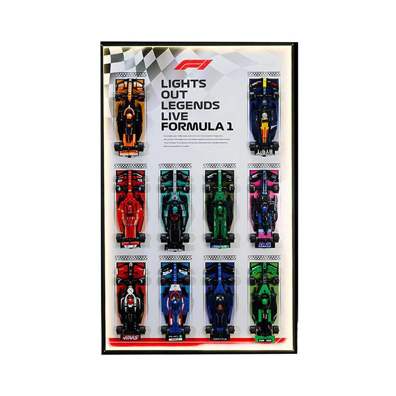 Speed Champions F1 LEGO® Car Collector Wall Display
