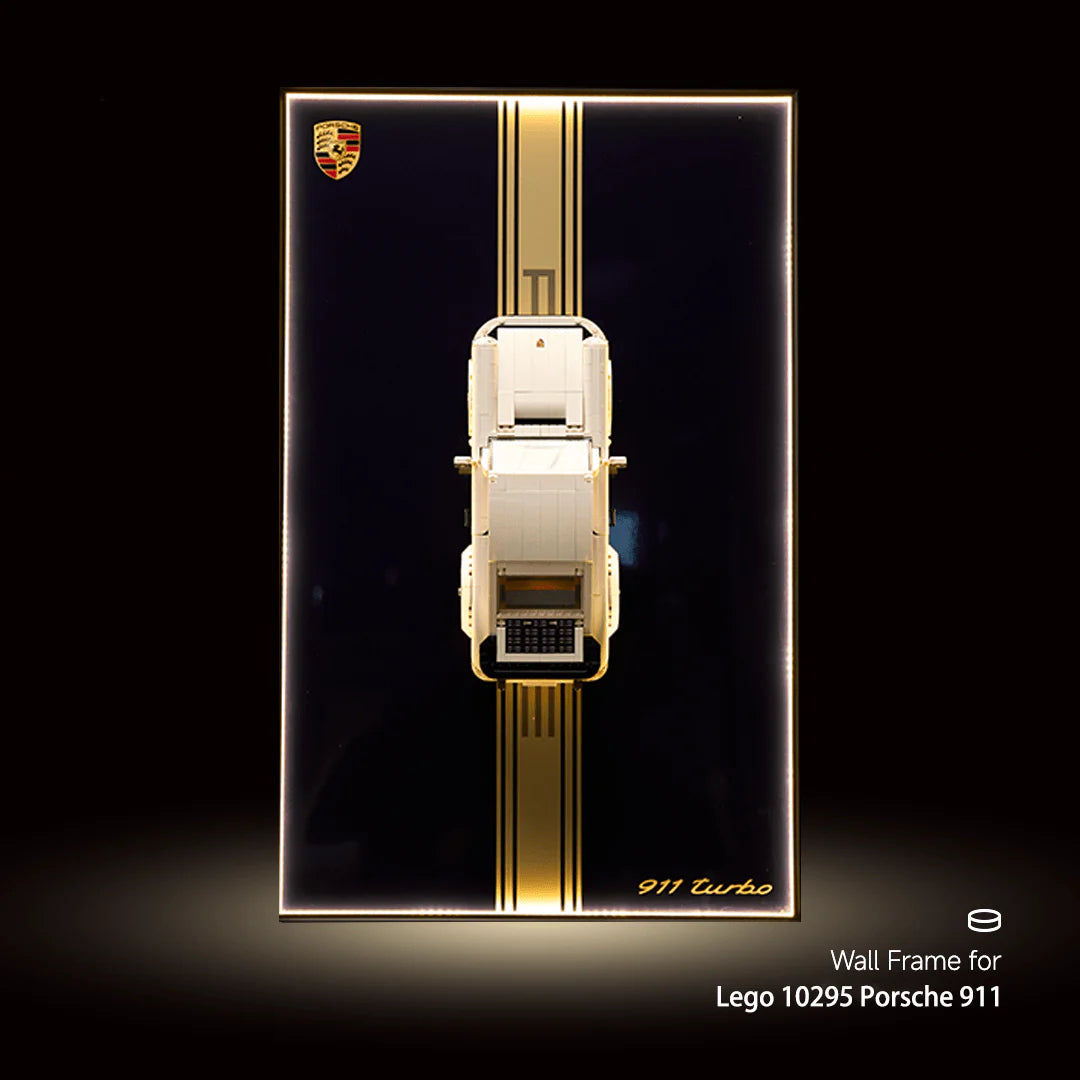 Wall Display Frame for Lego® 10295 Porsche 911 – Classic 911 Turbo Design