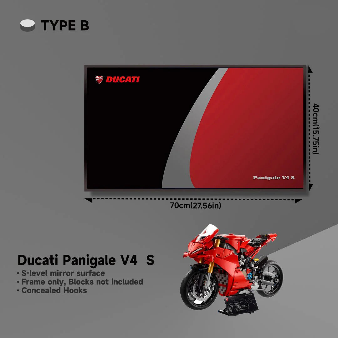 Wall Display Frame for Lego® 42107 Ducati Panigale V4 S
