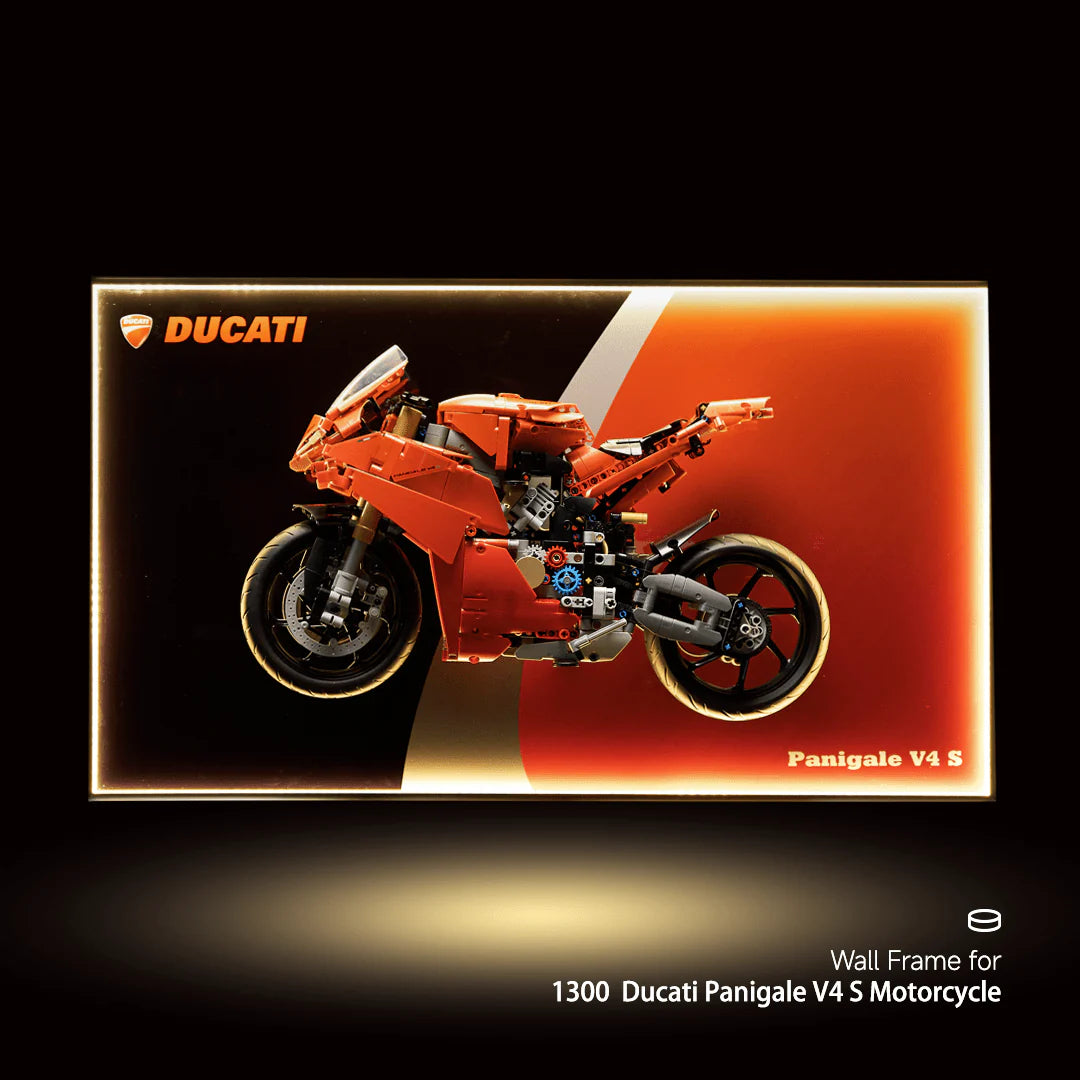 Wall Display Frame for Lego® 42107 Ducati Panigale V4 S