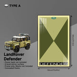 Wall Display Frame for Lego® 42110 Land Rover Defender