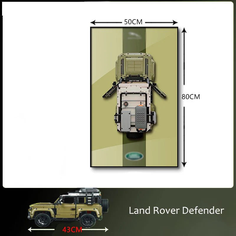 Wall Display Frame for Lego® 42110 Land Rover Defender
