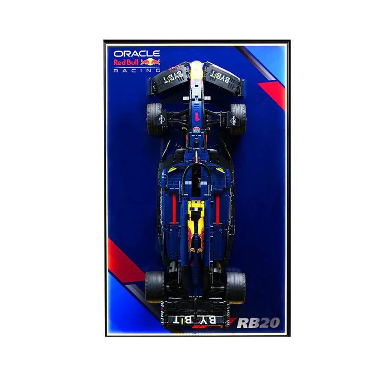 Wall Display Frame for LEGO® 42206 Red Bull RB20