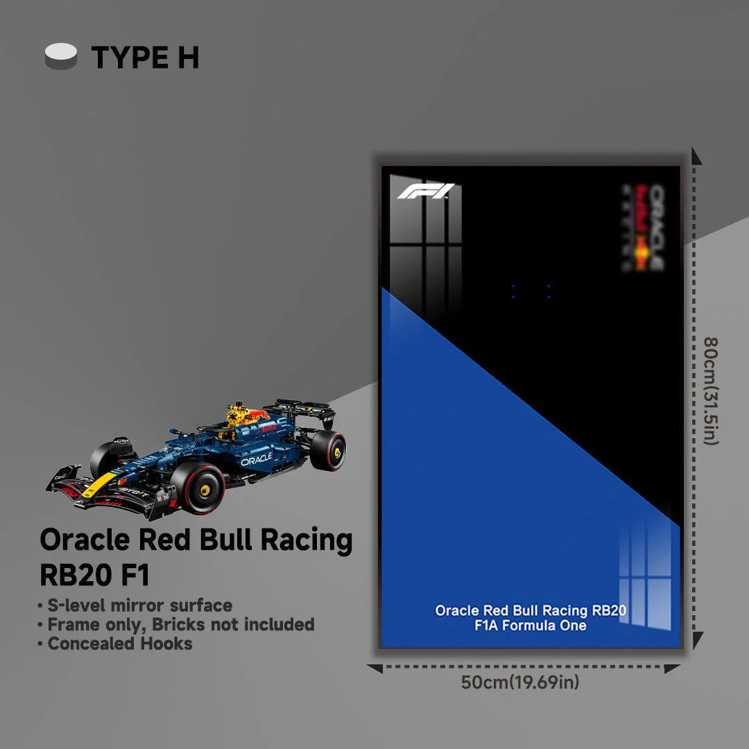 Wall Display Frame for LEGO® 42206 Red Bull RB20