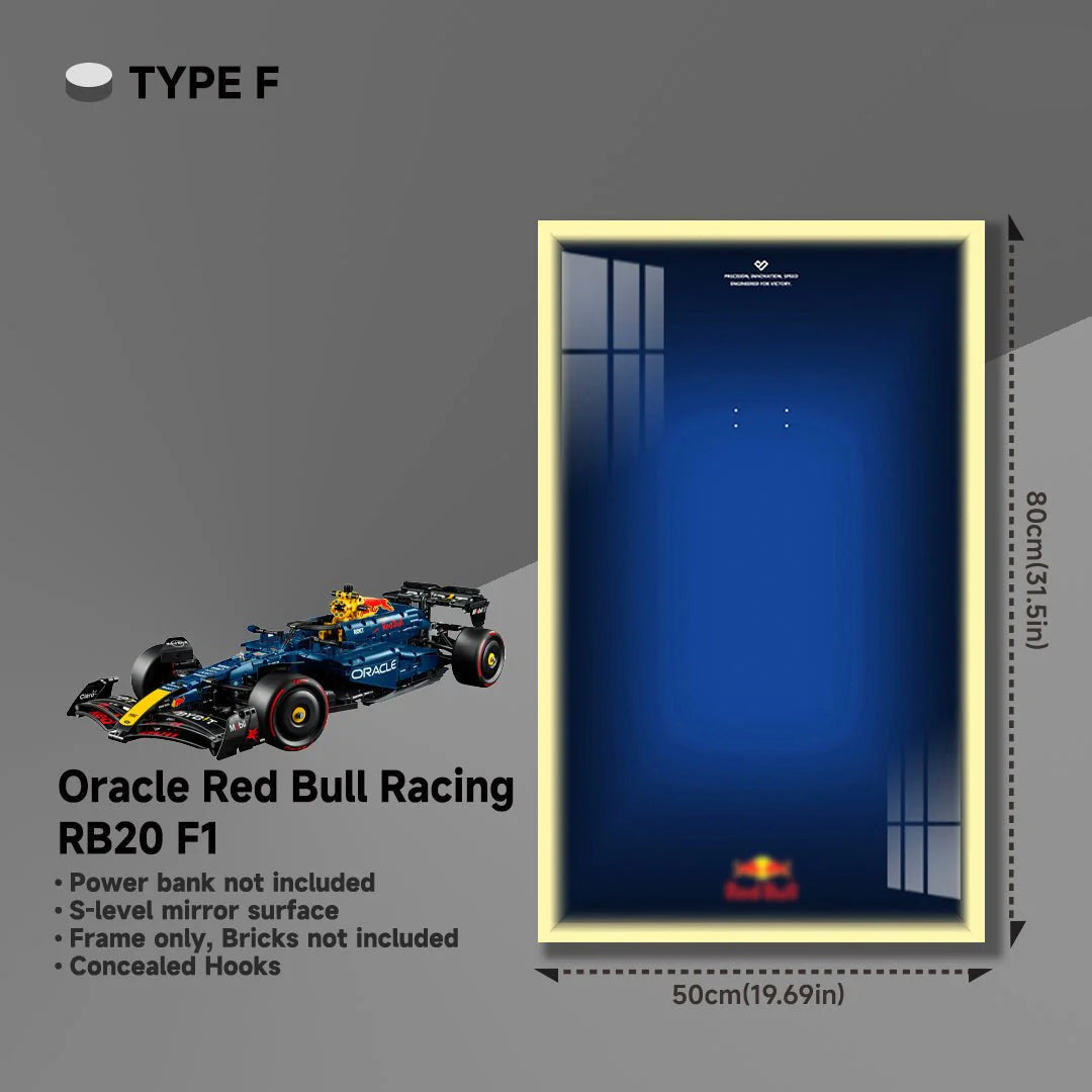 Wall Display Frame for LEGO® 42206 Red Bull RB20