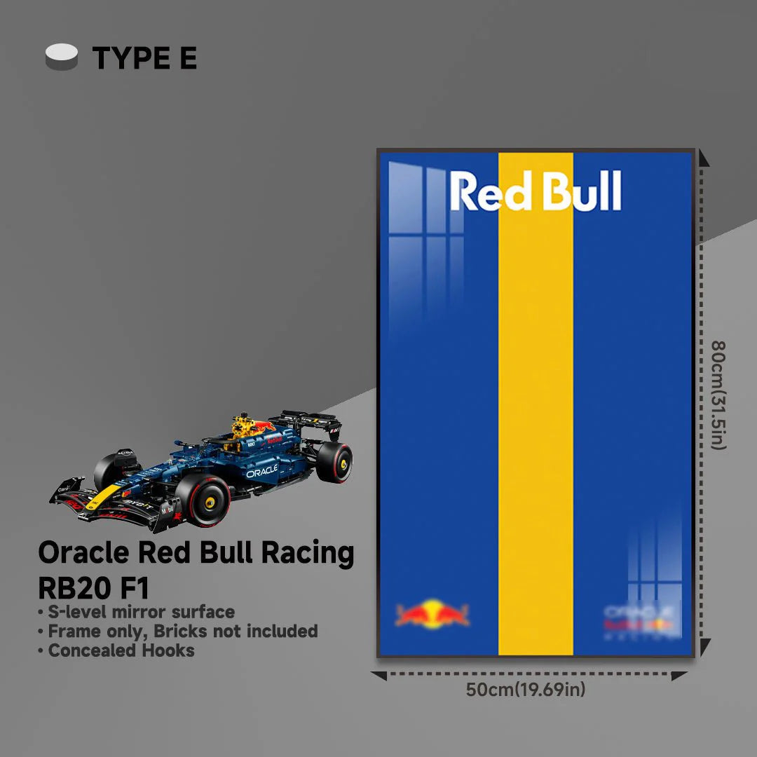 Wall Display Frame for LEGO® 42206 Red Bull RB20