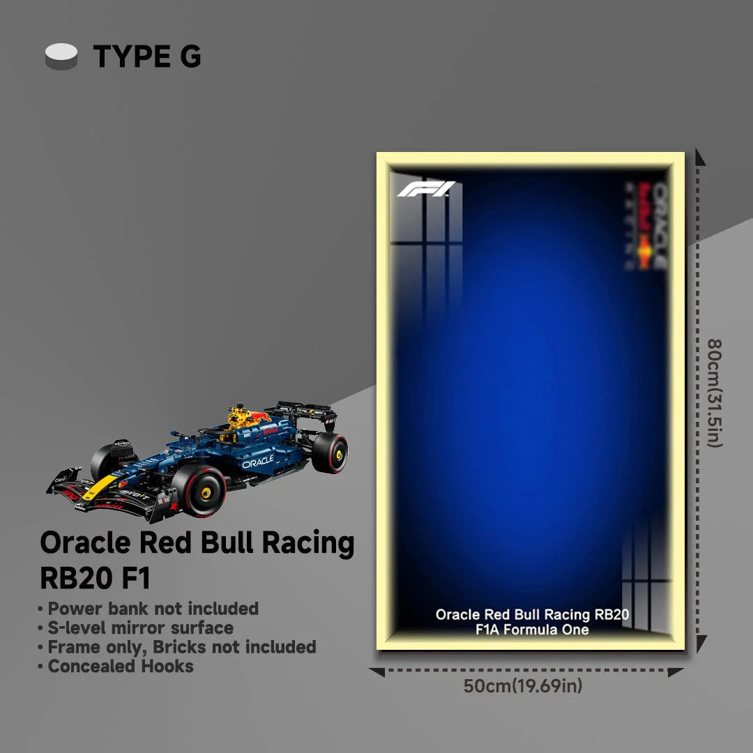 Wall Display Frame for LEGO® 42206 Red Bull RB20