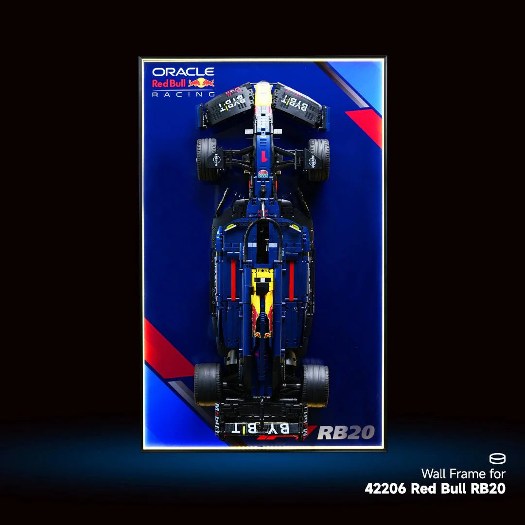 Wall Display Frame for LEGO® 42206 Red Bull RB20