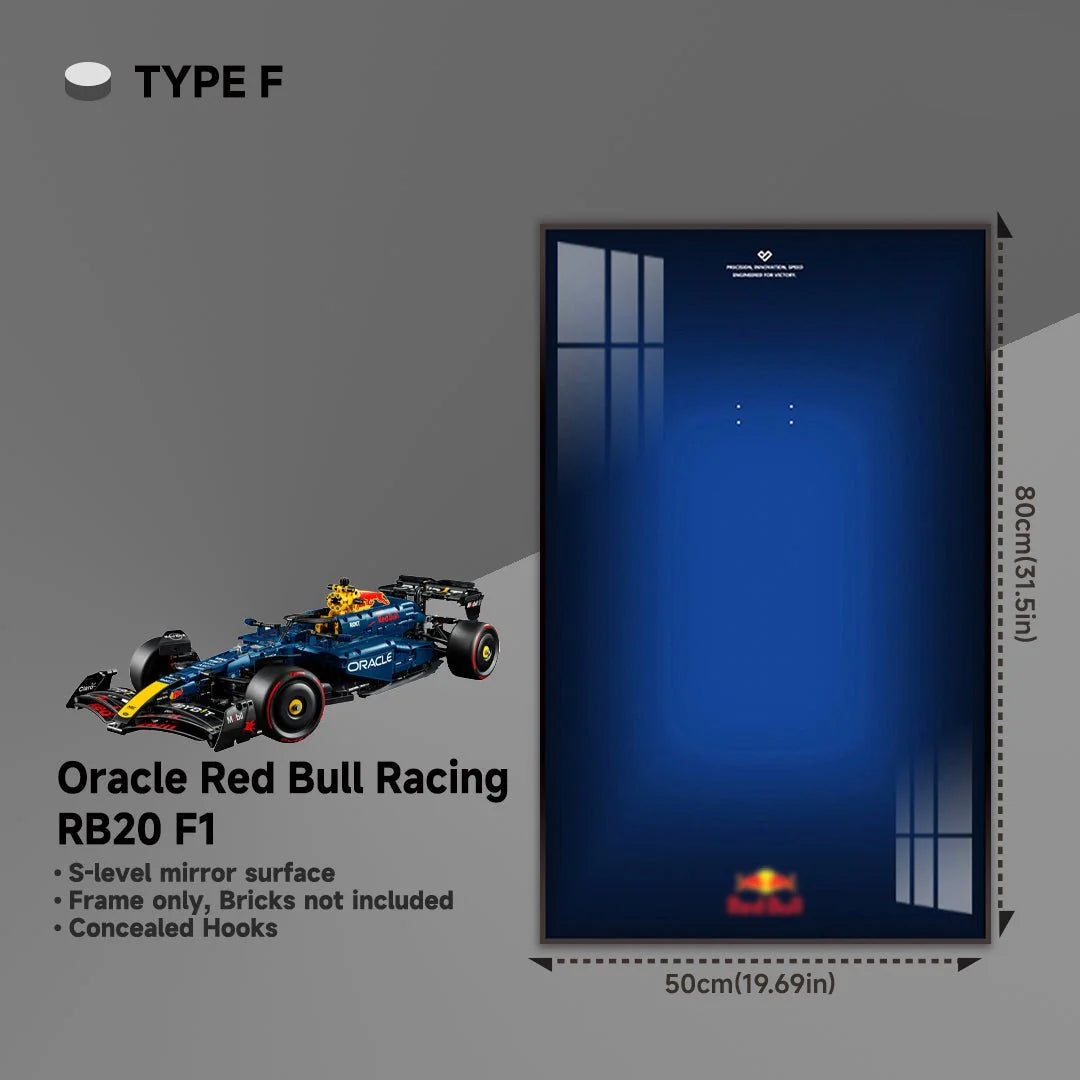 Wall Display Frame for LEGO® 42206 Red Bull RB20