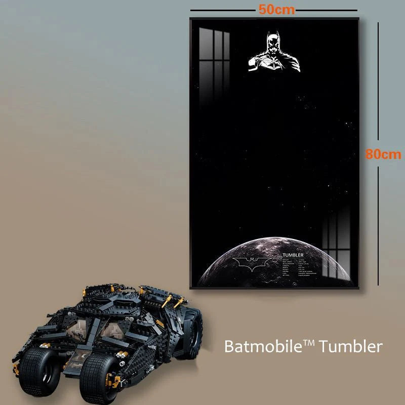 Wall Display Frame for Lego® Batmobile Tumbler（76303）