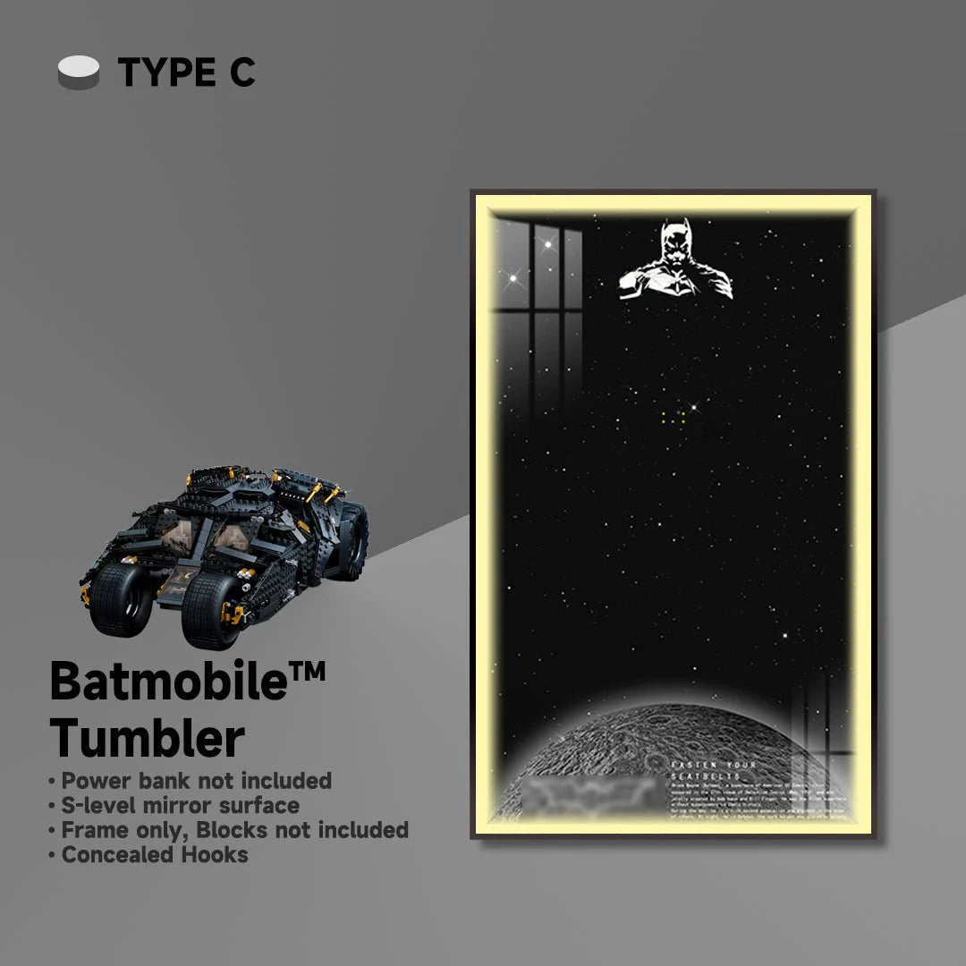 Wall Display Frame for Lego® Batmobile Tumbler（76303）