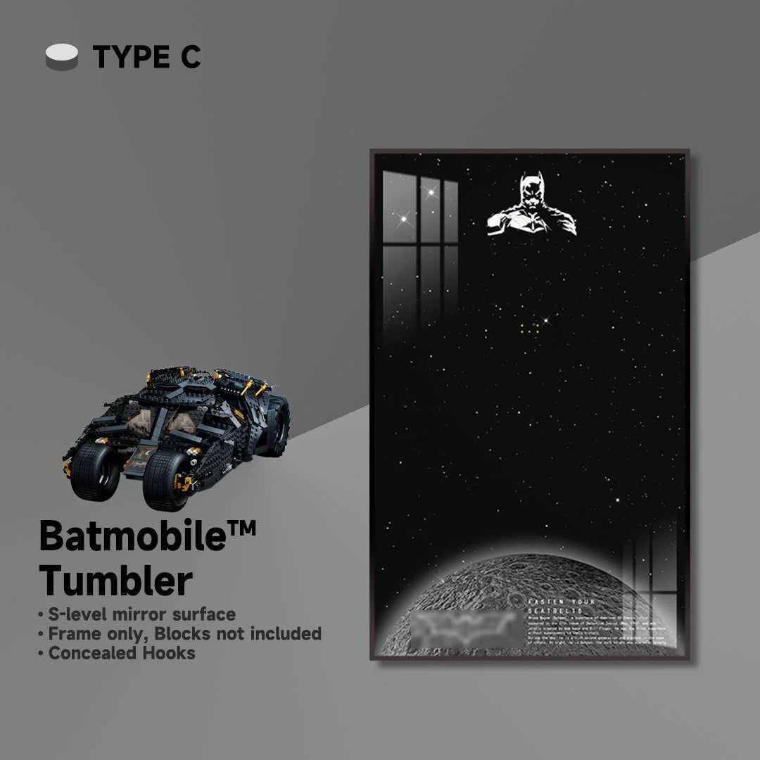Wall Display Frame for Lego® Batmobile Tumbler（76303）