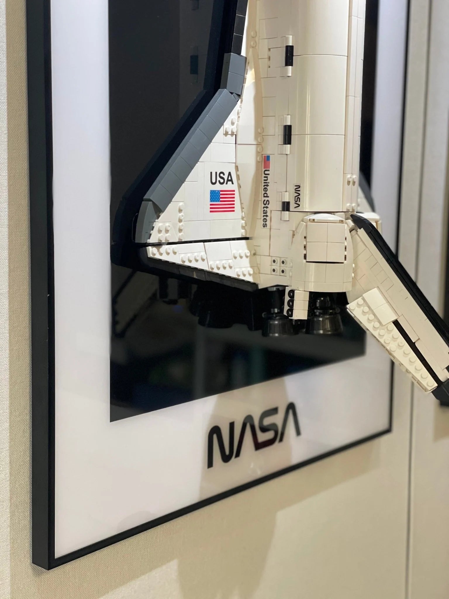 Wall Display Frame for Lego® NASA Space Shuttle Discovery 10283