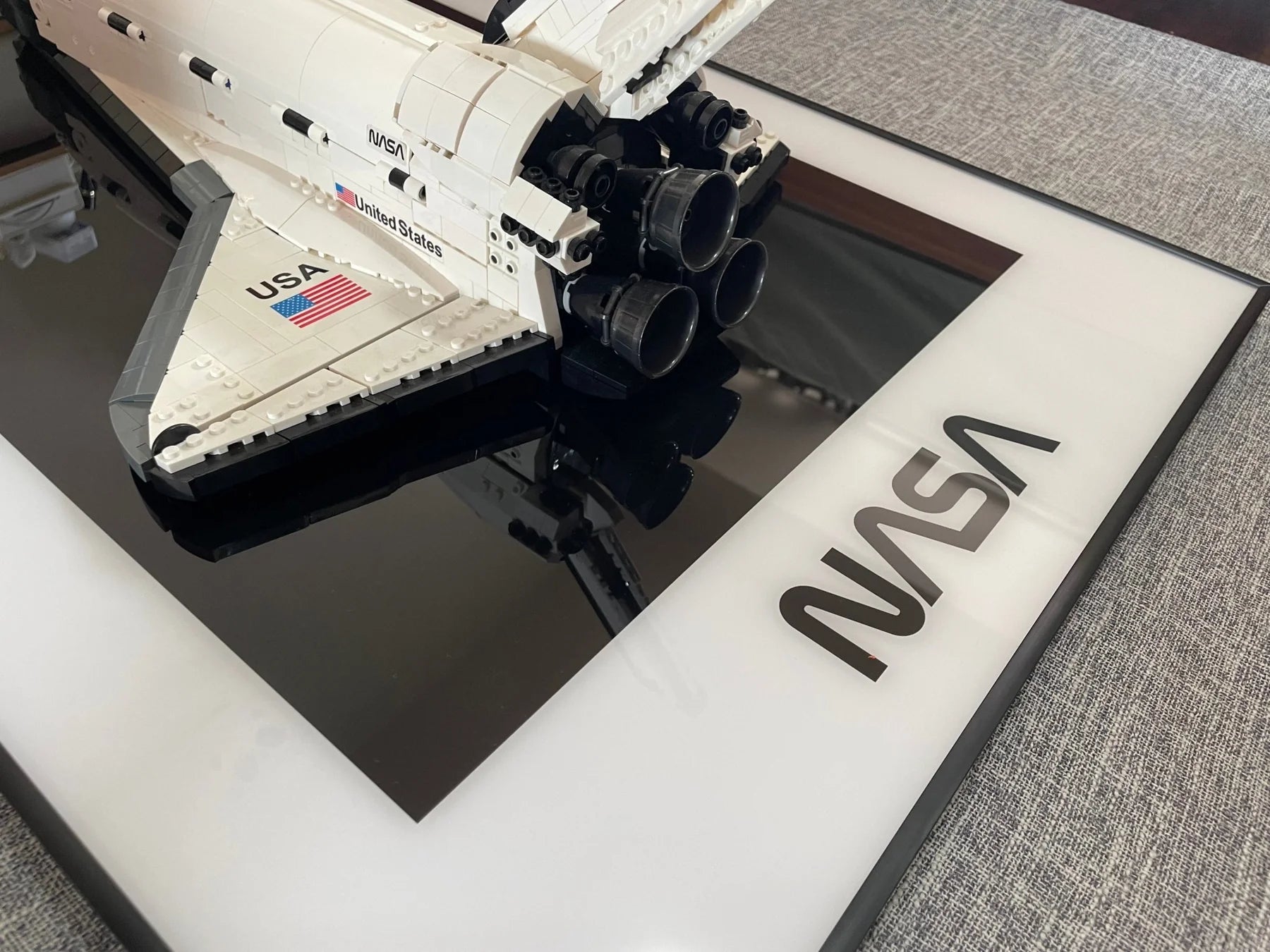 Wall Display Frame for Lego® NASA Space Shuttle Discovery 10283