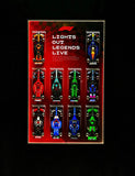 Wall Display Frame for LEGO® Speed Champions F1 Cars