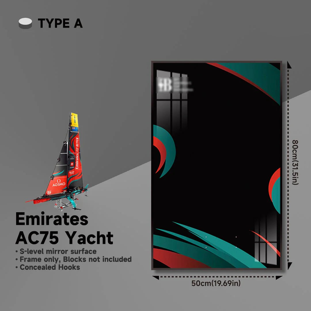 Wall Frame Display for Lego® Emirates Team New Zealand Boat（42174）
