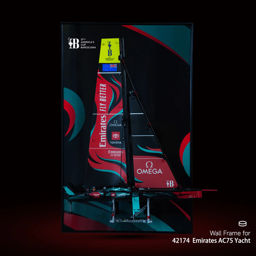 Wall Frame Display for Lego® Emirates Team New Zealand Boat（42174）