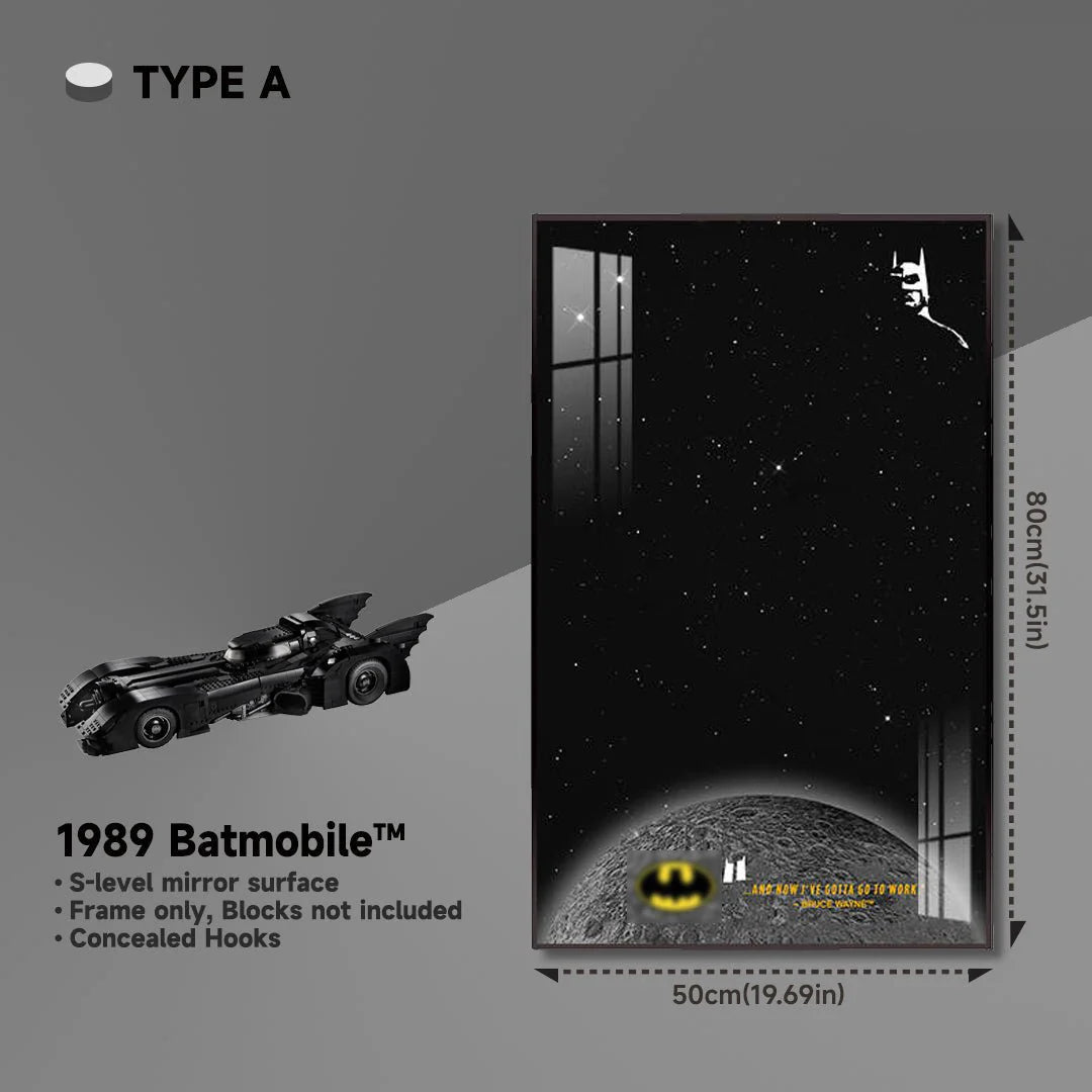 Wall Frame for Lego® 1989 Batmobile Display（76304）