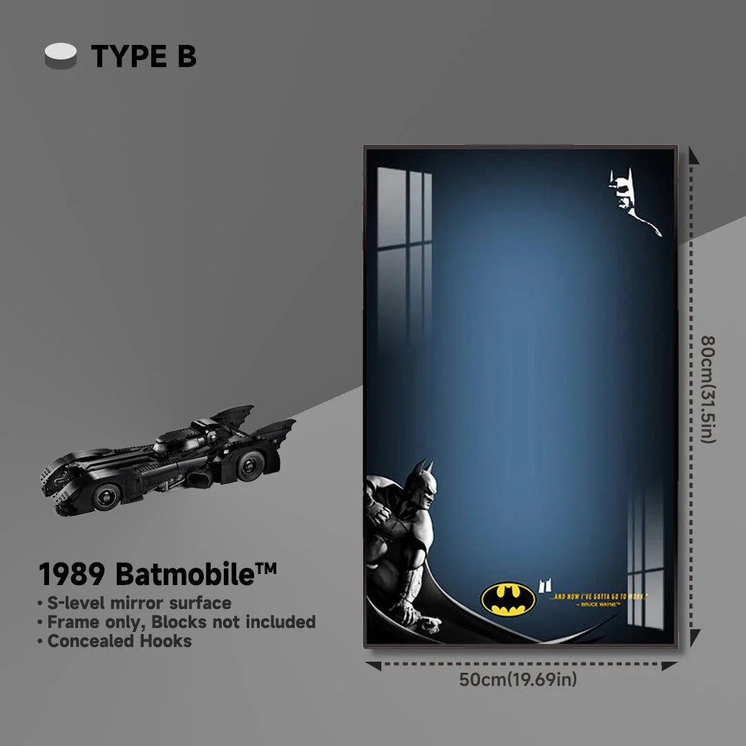 Wall Frame for Lego® 1989 Batmobile Display（76304）