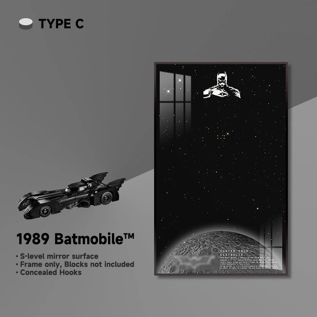 Wall Frame for Lego® 1989 Batmobile Display（76304）