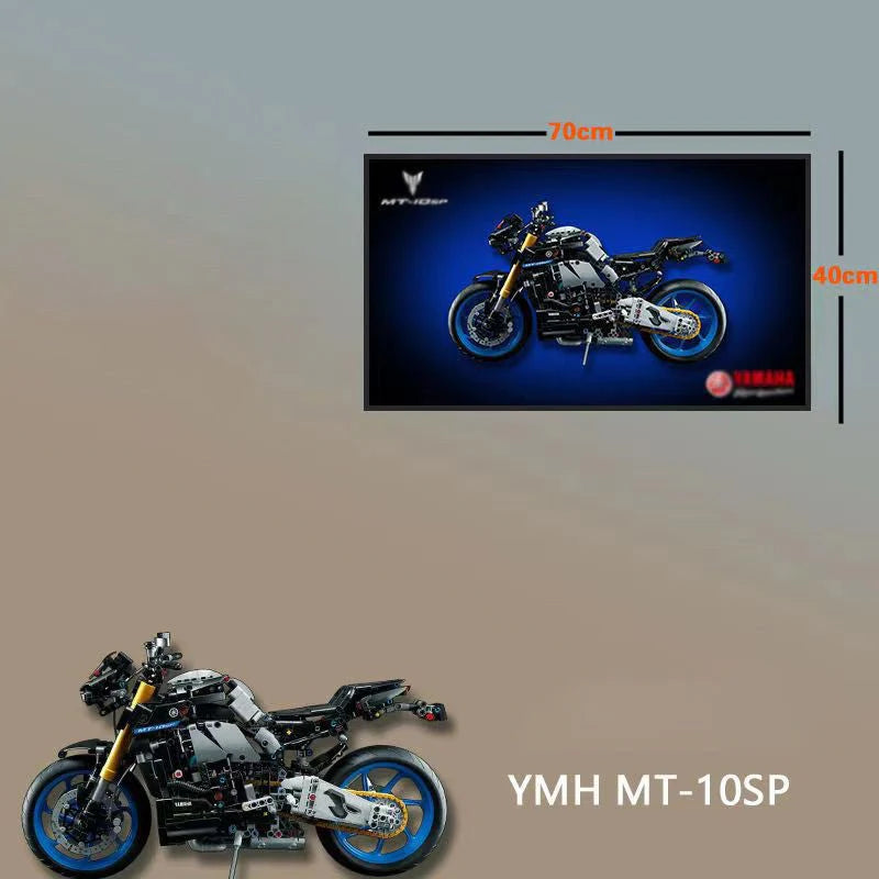 Yamaha MT-10 SP Display Frame for Lego® Motorcycle Model（42159）